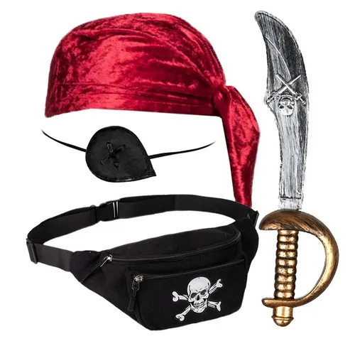 Goldschmidt Kostüme Piraten-Kostüm Pirat Kostüm Set 4-teilig