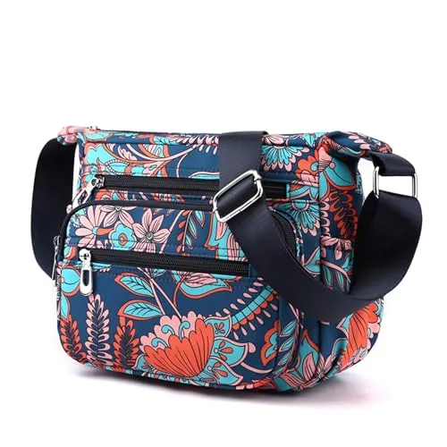 Wafybsre Crossbody-Tasche für Damen, mittelgroße Schulterhandtaschen, Umhängetasche mit mehreren Reißverschlusstaschen