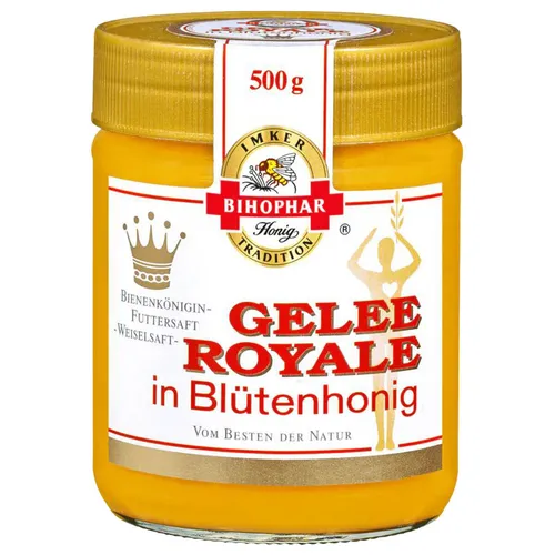 Bihophar Gelee Royale in Blütenhonig fruchtige Note im Glas 500g