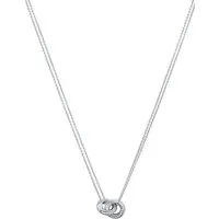 JETTE Damen-Kette 925er Silber mit Zirkonia - Elegante Kette aus rhodiniertem 925er Silber mit 54 funkelnden Zirkonia, perfekt für besondere Anlässe oder als stilvolles Geschenk in einer original JETTE Geschenkbox.