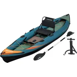 Bestway® Hydro Force® Kajak-Set Angler Elite™ – 380 cm mit Anglersitz - Starte Dein Angelabenteuer mit dem Bestway® Hydro Force® Kajak-Set Angler Elite™! In nur wenigen Minuten aufbaubar, bietet es optimalen Komfort und Stauraum für Deine Angelausrüstung. Ideal für entspannte Tage am Wasser.