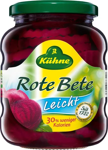 Kühne Rote Bete Scheiben leicht von Gemüsekonserven