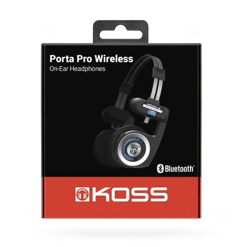 Koss Porta Pro Wireless 2.0 Kopfhörer - Kabellos mit 20 Stunden Akkulaufzeit - Headset und Kopfhörer mit beeindruckender 20 Stunden Akkulaufzeit, ideal für Musikliebhaber unterwegs.
