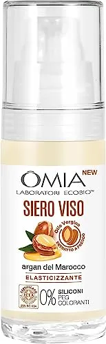 Omia, Feuchtigkeitsspendendes Gesichtsserum mit marokkanischem Argan, pflegende und elastische Gesichtsbehandlung für Gesicht und Augen, ideal als Make-up-Basis, 30 ml