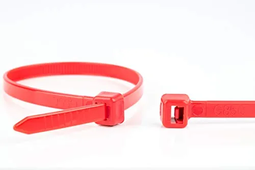 WKK Kunststoffkabelbinder Rot 100x2,5mm 100 St. (11032271) in rot von WKK by Hongshang