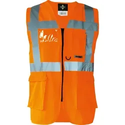 Korntex Multi-Funktions-Warnweste (Executive) EN ISO 20471:2013, orange, 2XL