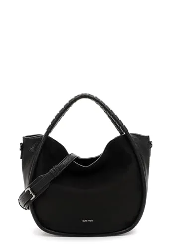 SURI FREY Schultertasche Shopper - SFY Dolly - Schultertasche mit samtartiger Vorderseite, geräumigem Hauptfach und abnehmbaren Schulterriemen – perfekt für stilvolle Alltagsabenteuer.