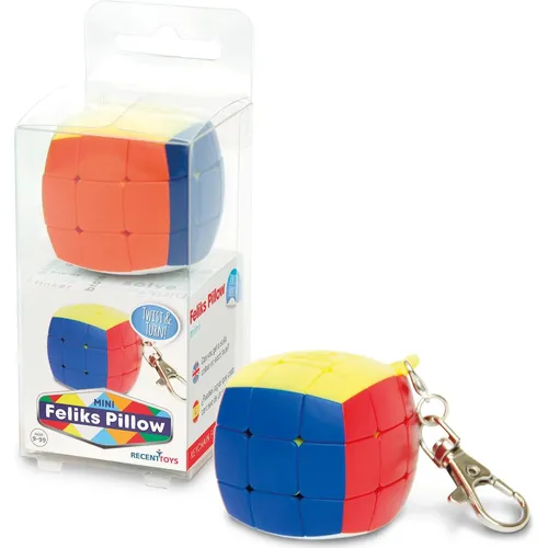Recent Toys Mini Feliks Pillow, d/f ab 9 Jahren, 1 Spieler, mit Schlüsselanhänger (3 x 3) (M5078)
