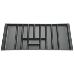 SO-TECH® Besteckeinsatz ORGA-BOX 9 für Nobilia in schwarz von Orga-Box