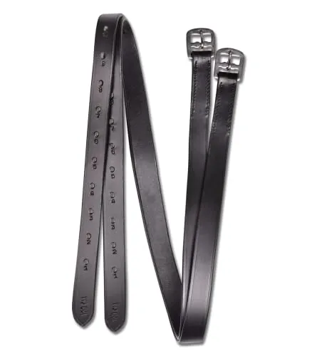 WALDHAUSEN Star Steigbügelriemen, 140 cm, schwarz