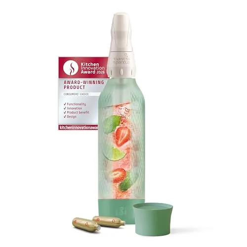 Produktbild iSi Twist'n Sparkle Virtuoso Wassersprudler 0.95L – Kompakter Soda Maker für frische Getränke