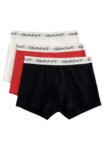 Gant Herren 3-Pack Trunk - Mehrfarbig, XXL - Retroshorts für Herren im 3er Pack, schmale Passform mit bequemem Jacquardbund für optimalen Tragekomfort.
