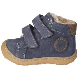 Ricosta Stiefel blau|braun 23 EU - Babyschuhe aus hochwertigem Glattleder, mit warmem Vildona-Innenfutter und praktischem Klettverschluss für einfaches An- und Ausziehen.