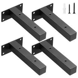 Regalhalterung Schwerlast Schwarz 15 cm