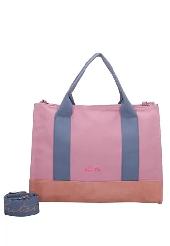 Fritzi aus Preussen Damen Tote Bag Canvas Rosy Shopper - Damen-Shopper mit abnehmbarem Webbing-Schultergurt für flexibles Tragen und lässigen Stil.