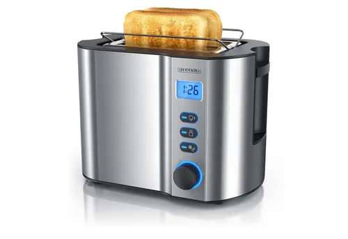 Arendo Toaster mit Brötchenaufsatz in silber von Arendo