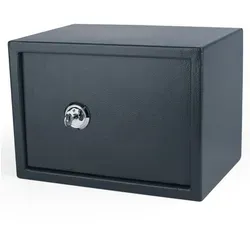 Tresor Safe 35x25x25cm mit Schlüssel-Schloss für Tisch-/Wandmontage