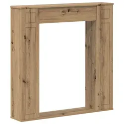 vidaXL Kaminumrandung Artisan-Eiche 100 x 20 x 100 cm