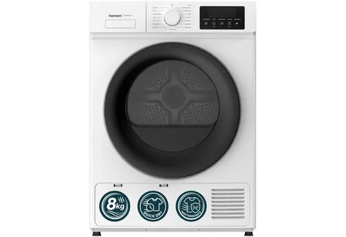 homeX Wärmepumpentrockner WT8W1E-W, 8kg mit Knitterschutz