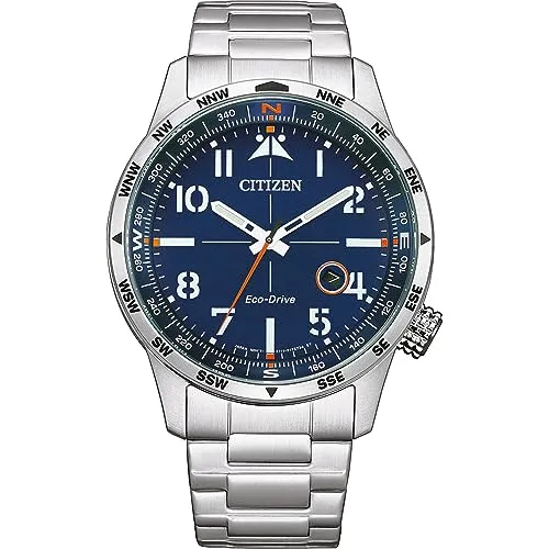Herrenuhr Citizen BM7550-87L - Elegante Herrenuhr mit Solar-Uhrwerk, 10 atm wasserdicht und im stilvollen blauen Design. Perfekt für modebewusste Männer!