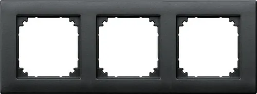Merten 488314 Rahmen, M-PLAN II, bündiger Einbau, 3fach, anthrazit matt