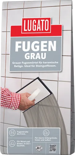 Lugato Fugengrau 1 kg Fugenmörtel Fliesen