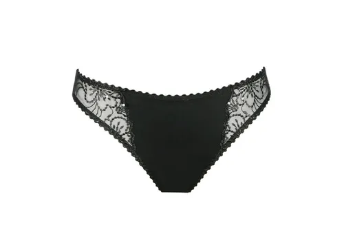 Marie Jo Rioslip Schwarz 36 - Elegante Unterwäsche - Schwarzer Rioslip in Größe 36, bietet hohen Tragekomfort und eine unifarbene Optik. Ideal für den täglichen Gebrauch, pflegeleicht und langlebig.