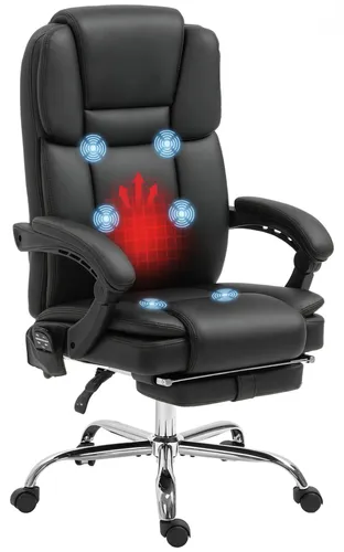 Vinsetto Bürostuhl mit Vibrationsmassage und Heizfunktion