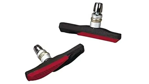 Mounty Unisex – Erwachsene Bremsschuhe-1244PRO Bremsschuhe, Schwarz/Rot, One Size