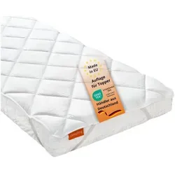 Matratzenauflage Matratzenschoner Komfort 100 sleepling, für 30 cm Matratzenöhe weiß 90 cm x 200 cm