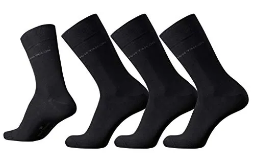 TOM TAILOR Herren Socke 3 er Pack 9003 / TOM TAILOR men basic socks 3 pack, Gr. 39-42, Schwarz (black - 610)