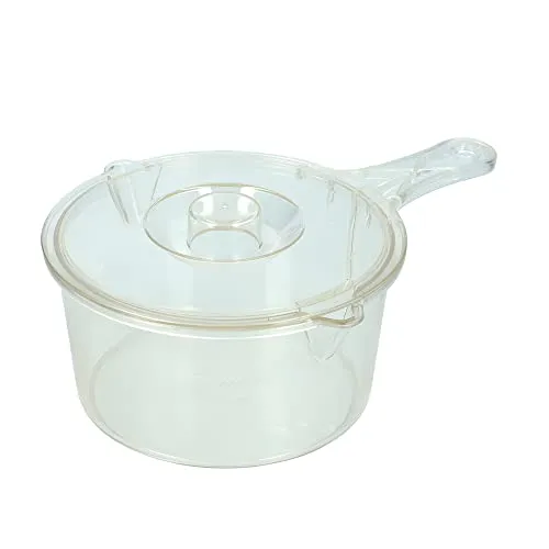 KitchenCraft Mikrowellen Kochtopf, Kunststoff Topf für die Mikrowelle, Pfanne mit Deckel, BPA-freier Kunststoff Topf mit Deckel, Tupper Dose, 30,5 x 43,2 x 55,9 cm, 900 ml Kapazität