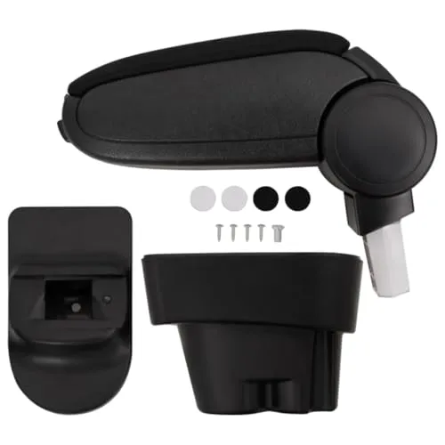 vidaXL Auto Armlehne mit Stauraum - Armlehne für Autos mit extra Stauraum, höhenverstellbar für optimalen Komfort und einfache Montage, ideal für lange Fahrten.