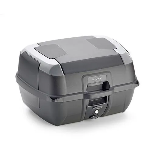 Kappa Topcase MONOLOCK 45 Liter schwarz - Motorrad Zubehör - Topcase mit 45 Litern Volumen, ideal für sicheres und bequemes Verstauen von Gepäck auf dem Motorrad.
