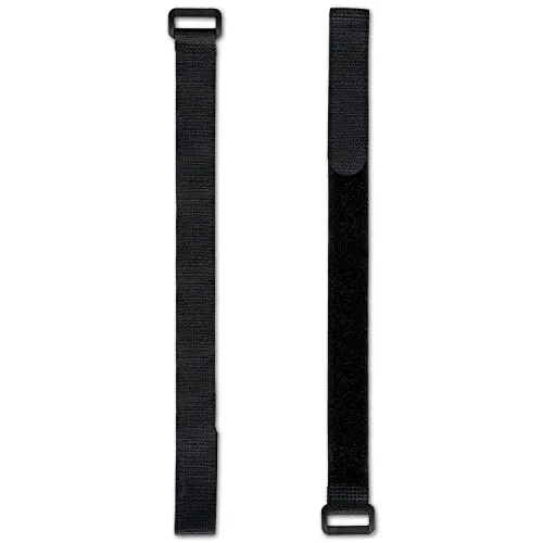 FrogJim 4x Klett Kabelbinder 80 cm in schwarz von FrogJim