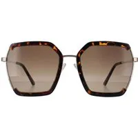 Guess Randlos Damen Dunkel Havanna Braun Gradient GF0418