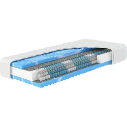 Hn8 Schlafsysteme 7-Zonen Taschenfederkernmatratze XXL Gelstar T-1000 (H2, 90 x 190)