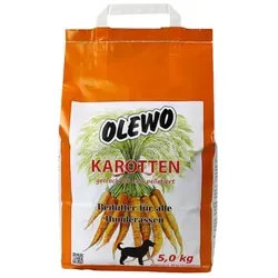 Olewo Karotten-Pellet 5kg - Gesundes Hundezusatzfutter - Hundefutter mit 100% gepressten Karottenpellets, reich an Vitaminen und Ballaststoffen für eine gesunde Ernährung Ihres Hundes.