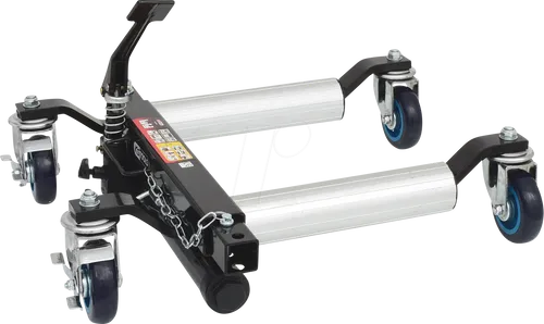 KS Tools Hydraulische Rangierhilfe mit Alu-Auflagerollen - 160.0414 - Rangierhilfe für einfaches Bewegen von Fahrzeugen, robust mit leichten Alu-Auflagerollen für mühelosen Einsatz.
