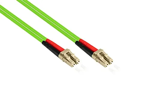 Good Connections OM5 LWL Kabel 20 m - Duplex LC auf LC - Glasfaser-Kabel für 1, 10, 40 und 100 Gigabit Ethernet, halogenfrei und flammwidrig, mit individuellem Messprotokoll für höchste Qualität.
