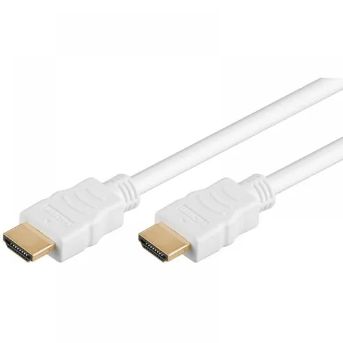 High Speed HDMI Kabel mit Ethernet weiß - Länge: 3,00 m