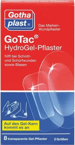 Produktbild Gotac Hydrogel-Pflaster 2 Größen 8 St