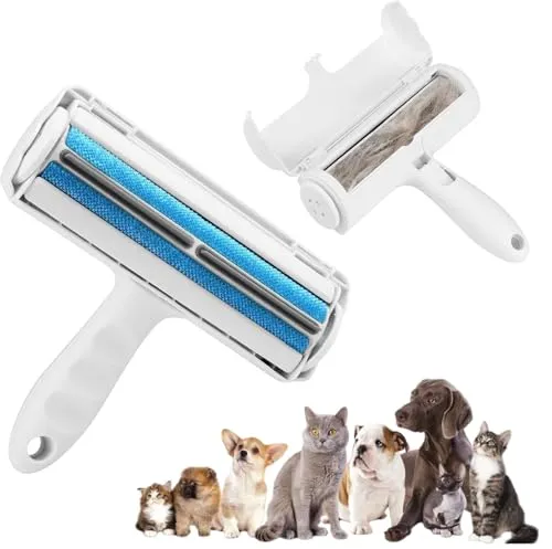 NULIYA Tierhaarentferner und Wiederverwendbare Fusselrolle, effiziente Tierhaarentfernerrolle - Katzen- und Hundehaarentferner für Couch, Möbel, Kleidung, Bettzeug