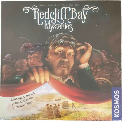 KOSMOS Redcliff Bay Mysteries - Gesellschaftsspiel für 1-5 Personen ab 12 Jahren, kooperatives Detektiv-Spiel mit 4 spannenden Fällen und einfachen Regeln für den Krimi-Spaß zu Hause.