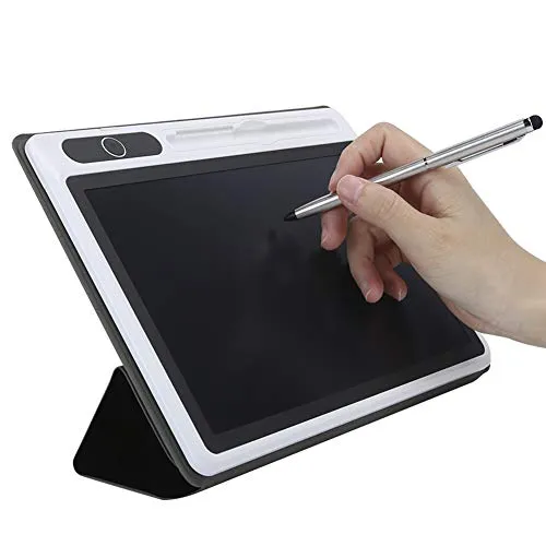 10-Zoll-LCD-Tablet-Zeichenblock für elektronische Notizblöcke Business Supplies High-Tech-Laminiertechnologie für Studien- und(Black (with leather case))