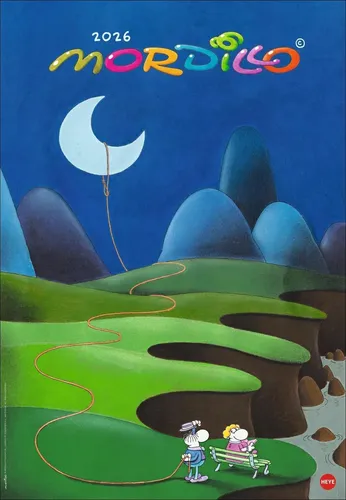 Mordillo Edition Kalender 2026: Charmante Knollennasenmännchen - Mangas Kalender 2026 mit 12 liebevoll illustrierten Motiven, die Freude und Humor in Ihr Zuhause bringen.