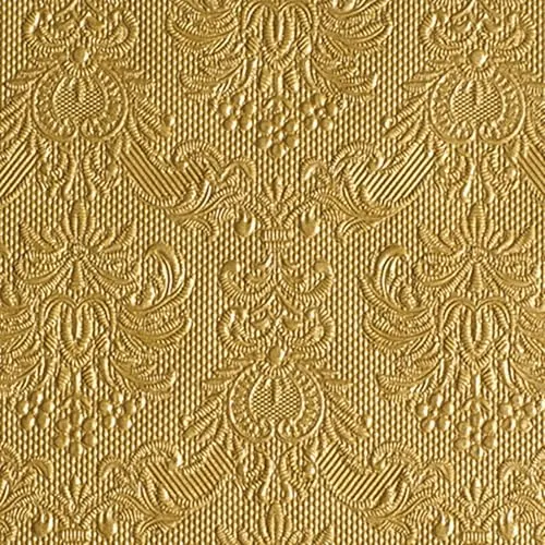 Ambiente - Cocktail Servietten - Elegance - geprägt - 25x25cm - 15 Stück - verschiedenen Farben (Gold - 4937)