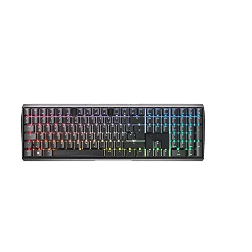 CHERRY MX 3.0S Wireless - Kabellose Gaming-Tastatur mit RGB-Beleuchtung - Mechanische Tastatur für Gamer: Triple-Mode-Connection (Bluetooth, 2.4 GHz, Kabel) und ultra-schneller Gaming-Mode mit Latenz unter 1 ms.