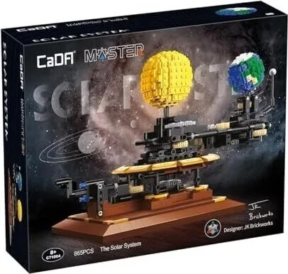 CaDA Solar System Konstruktionsspielsteine (865 Teile) - Baukästen & Bausteine, fördert kreatives Spielen und Verständnis für das Sonnensystem, geeignet für Kinder ab 6 Jahren.