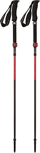 DynaLock Ascent L - Carbon-Faltstöcke 120 - 140 cm - Leichte und verstärkte Trekkingstöcke für Herren und große Damen, ideal für Schneeschuhwanderungen und Bergsteigen. Längenverstellbar und platzsparend, perfekt für jedes Abenteuer.